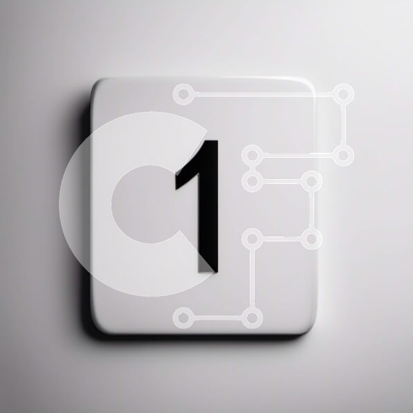 Intra Συλλεκτικό Ξύλινο Παζλ Plywood  4mm - Λευκός κύβος με τον αριθμό 1 σε γυαλιστερή επιφάνεια Σε Ξύλινο Κουτί - Διαστάσεις Puzzle: 10x10 cm – 25 κομμάτια