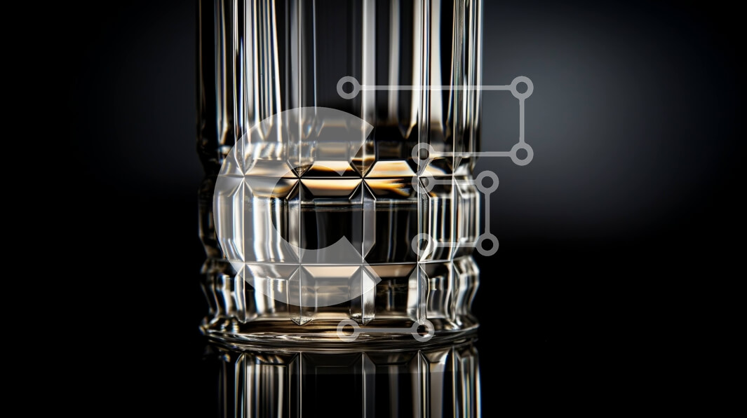 Intra Συλλεκτικό Ξύλινο Παζλ Plywood  4mm - Ποτήρι Clear Glass με Υγρό Κεχριμπάρι Σε Ξύλινο Κουτί - Διαστάσεις Puzzle: 10x10 cm – 25 κομμάτια