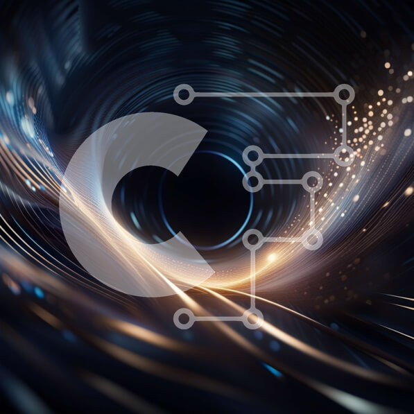 Intra Συλλεκτικό Ξύλινο Παζλ Plywood  4mm - Μυστηριώδης και σαγηνευτική εικόνα μιας μαύρης τρύπας με έντονο κεντρικό φως Σε Ξύλινο Κουτί - Διαστάσεις Puzzle: 10x10 cm – 25 κομμάτια