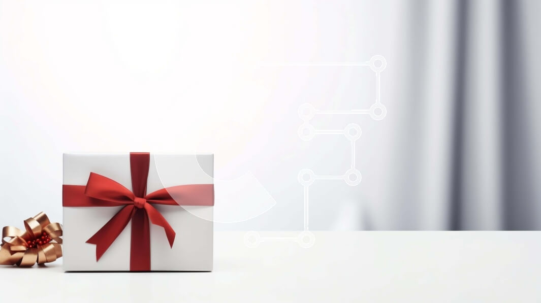 Intra Συλλεκτικό Ξύλινο Παζλ Plywood  4mm - Λευκό κουτί δώρου με κόκκινη κορδέλα και φιόγκο Σε Ξύλινο Κουτί - Διαστάσεις: 10x10 cm – 25 κομμάτια