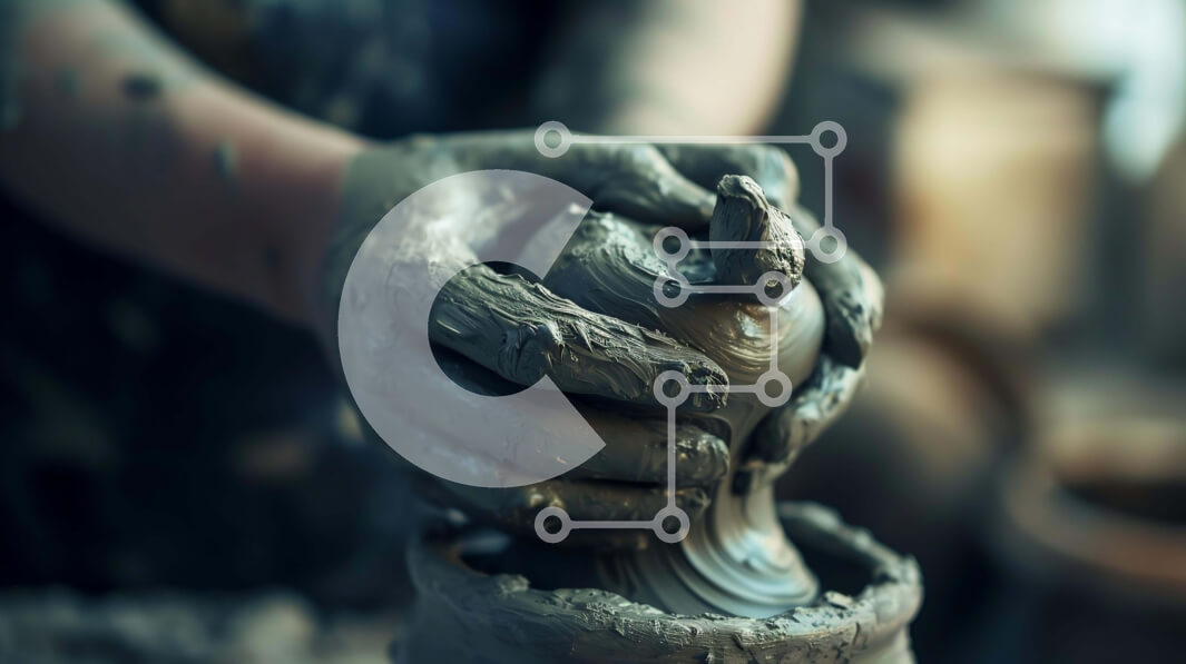 Intra Συλλεκτικό Ξύλινο Παζλ Plywood  4mm - Κατασκευή αγγειοπλαστικής στον τροχό του Πότερ Σε Ξύλινο Κουτί - Διαστάσεις Puzzle: 10x10 cm – 25 κομμάτια