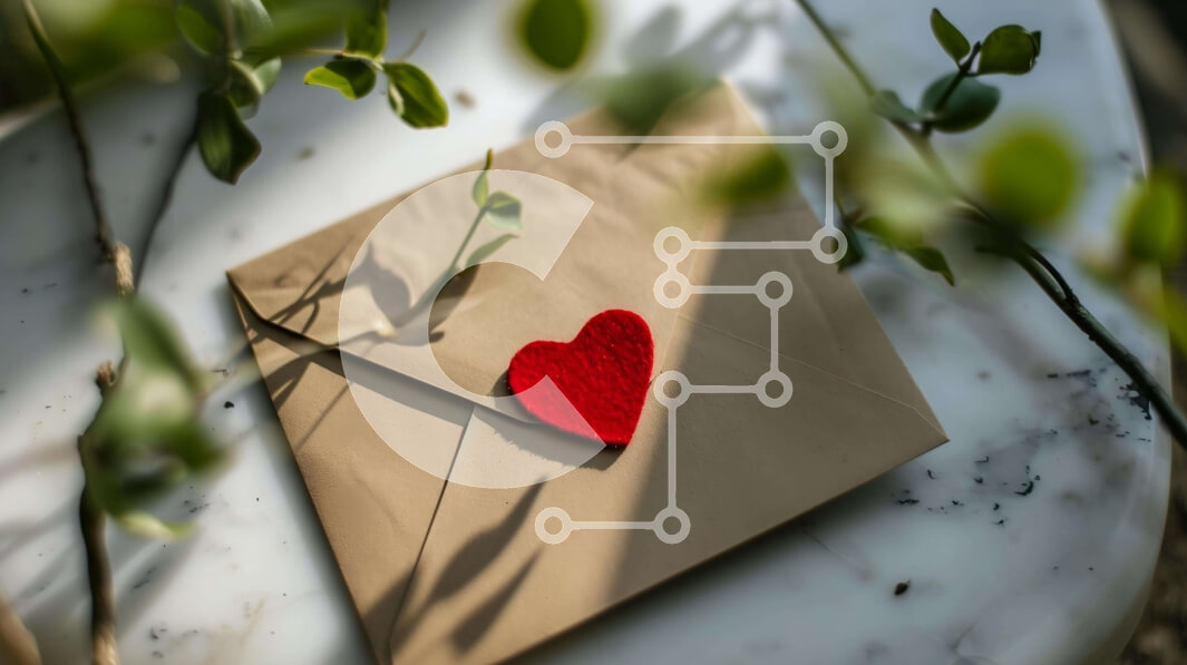 Intra Συλλεκτικό Ξύλινο Παζλ Plywood  4mm - Κάρτα για την ημέρα του Αγίου Βαλεντίνου με κόκκινη καρδιά και πράσινα φύλλα Σε Ξύλινο Κουτί - Διαστάσεις: 10x10 cm – 25 κομμάτια