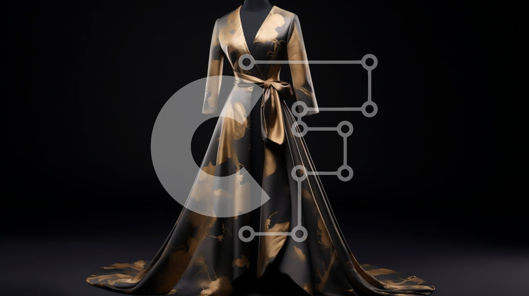 Intra Συλλεκτικό Ξύλινο Παζλ Plywood  4mm - Μαύρο και χρυσό φόρεμα για μοντέρνες περιστάσεις Σε Ξύλινο Κουτί - Διαστάσεις Puzzle: 10x10 cm – 25 κομμάτια