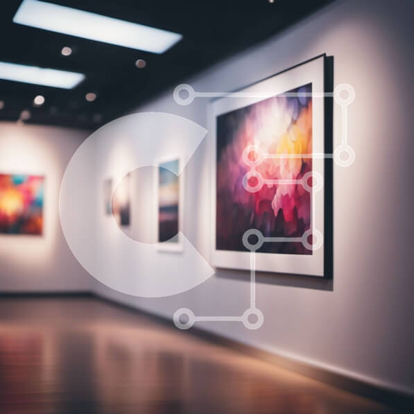 Intra Συλλεκτικό Ξύλινο Παζλ Plywood  4mm - Δωμάτιο με πίνακες ζωγραφικής σε λευκούς τοίχους και ξύλινα πατώματα Σε Ξύλινο Κουτί - Διαστάσεις Puzzle: 10x10 cm – 25 κομμάτια