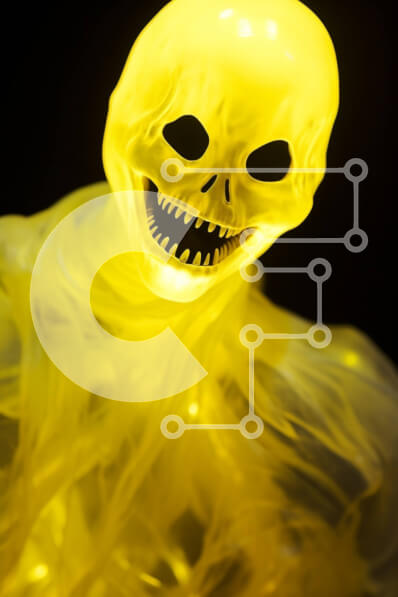 Intra Συλλεκτικό Ξύλινο Παζλ Plywood  4mm - Μάσκα τρόμου με έντονο φωτισμό Σε Ξύλινο Κουτί - Διαστάσεις Puzzle: 10x10 cm – 25 κομμάτια