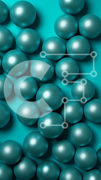 Intra Συλλεκτικό Ξύλινο Παζλ Plywood  4mm - Όμορφη εικόνα λαμπερών μεταλλικών αυγών σε τιρκουάζ φόντο Σε Ξύλινο Κουτί - Διαστάσεις: 10x10 cm – 25 κομμάτια