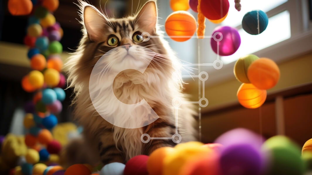 Σετ των 2 Intra Συλλεκτικό Ξύλινο Παζλ Plywood  4mm - Ήρεμη και παιχνιδιάρικη μακρυμάλλη γάτα που κοιτάζει έξω από το παράθυρο Σε Ξύλινο Κουτί - Διαστάσεις: 10x10 cm – 25 κομμάτια