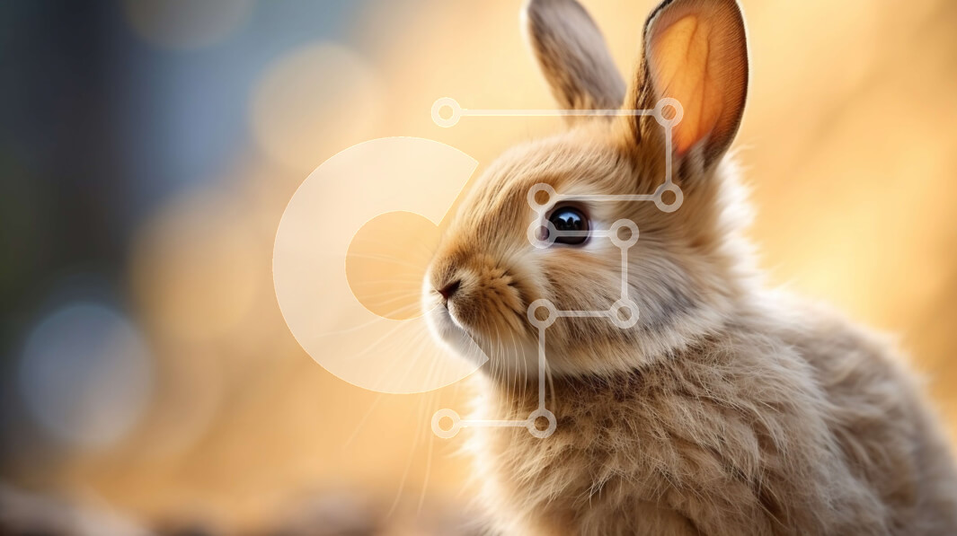 Intra Συλλεκτικό Ξύλινο Παζλ Plywood  4mm - Αξιολάτρευτη εικόνα ενός καφέ κουνελιού σε ένα φυσικό περιβάλλον Σε Ξύλινο Κουτί - Διαστάσεις: 10x10 cm – 25 κομμάτια