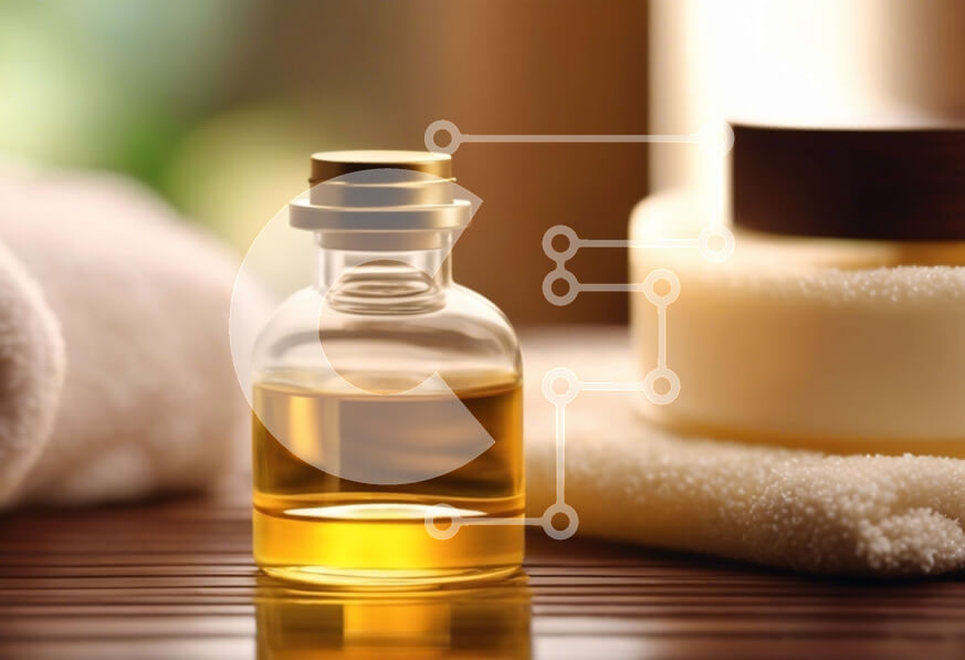 Intra Συλλεκτικό Ξύλινο Παζλ Plywood  4mm - Μπουκάλι Αιθέριο Έλαιο για Προσωπική Περιποίηση Σε Ξύλινο Κουτί - Διαστάσεις Puzzle: 10x10 cm – 25 κομμάτια