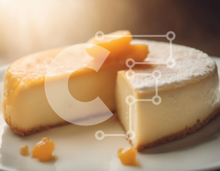 Σετ των 2 Intra Συλλεκτικό Ξύλινο Παζλ Plywood  4mm - Φέτα cheesecake με κρέμα τυριού και κάλυμμα φρούτων Σε Ξύλινο Κουτί - Διαστάσεις: 10x10 cm – 25 κομμάτια