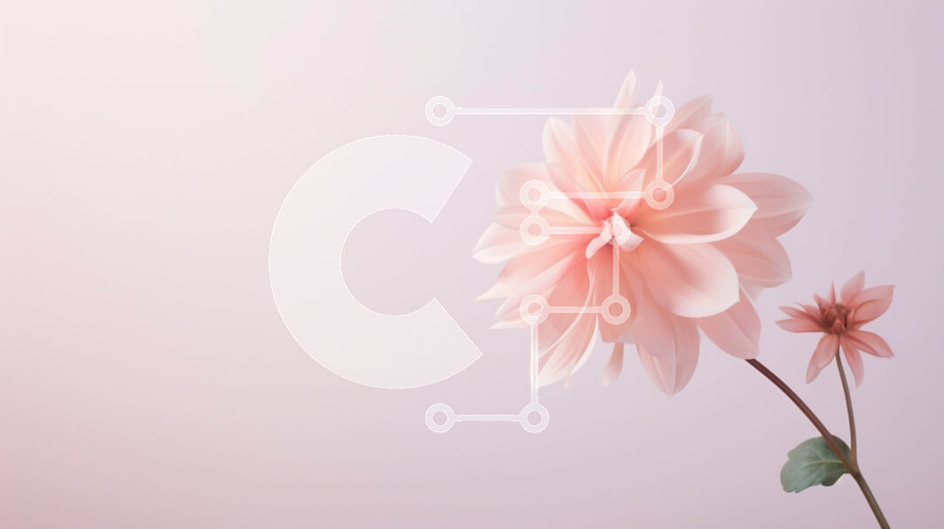 Intra Συλλεκτικό Ξύλινο Παζλ Plywood  4mm - Ροζ λουλούδια Ντάλια σε βάζο Σε Ξύλινο Κουτί - Διαστάσεις: 10x10 cm – 25 κομμάτια