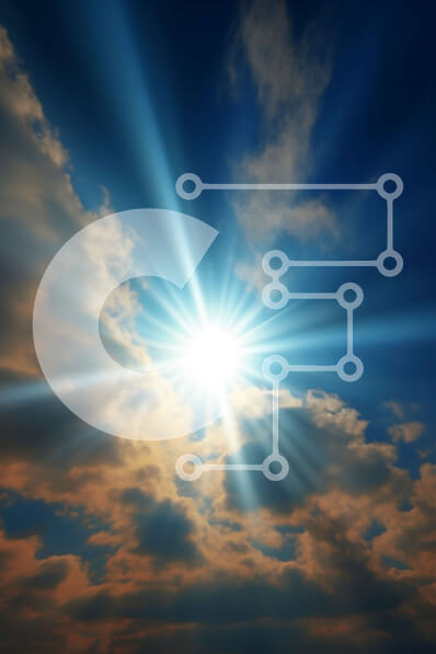 Σετ των 2 Intra Συλλεκτικό Ξύλινο Παζλ Plywood  4mm - Λαμπερός ήλιος μέσα από τα σύννεφα σε έναν όμορφο μπλε ουρανό Σε Ξύλινο Κουτί - Διαστάσεις: 10x10 cm – 25 κομμάτια