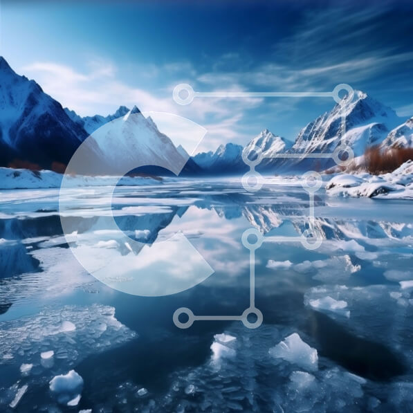 Intra Συλλεκτικό Ξύλινο Παζλ Plywood  4mm - Χειμερινή χώρα των θαυμάτων: Παγωμένη λίμνη και χιονισμένα βουνά Σε Ξύλινο Κουτί - Διαστάσεις: 10x10 cm – 25 κομμάτια