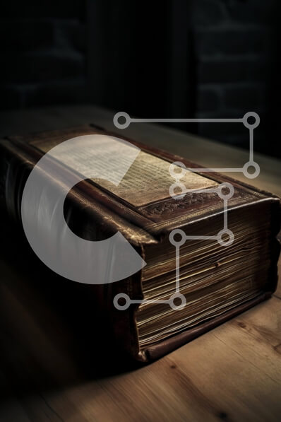 Intra Συλλεκτικό Ξύλινο Παζλ Plywood  4mm - Όμορφη εικόνα ενός καφέ δερμάτινου βιβλίου σε ένα ξύλινο τραπέζι με φόντο τοίχο από τούβλα Σε Ξύλινο Κουτί - Διαστάσεις Puzzle: 10x10 cm – 25 κομμάτια