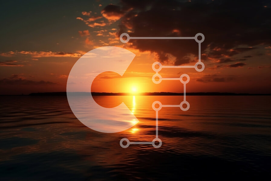 Intra Συλλεκτικό Ξύλινο Παζλ Plywood  4mm - Εκπληκτικό ηλιοβασίλεμα πάνω από μια ήρεμη θάλασσα με σύννεφα στον ουρανό Σε Ξύλινο Κουτί - Διαστάσεις: 10x10 cm – 25 κομμάτια