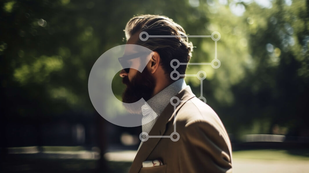 Intra Συλλεκτικό Ξύλινο Παζλ Plywood  4mm - Επαγγελματίας που περπατά στο Sunny Park Σε Ξύλινο Κουτί - Διαστάσεις Puzzle: 10x10 cm – 25 κομμάτια