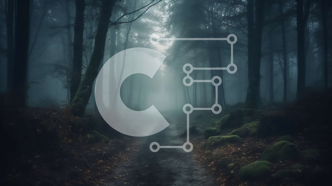 Intra Συλλεκτικό Ξύλινο Παζλ Plywood  4mm - Τρομακτικό δασικό μονοπάτι με ομιχλώδη ομίχλη που καλύπτει δέντρα και έδαφος Σε Ξύλινο Κουτί - Διαστάσεις: 10x10 cm – 25 κομμάτια