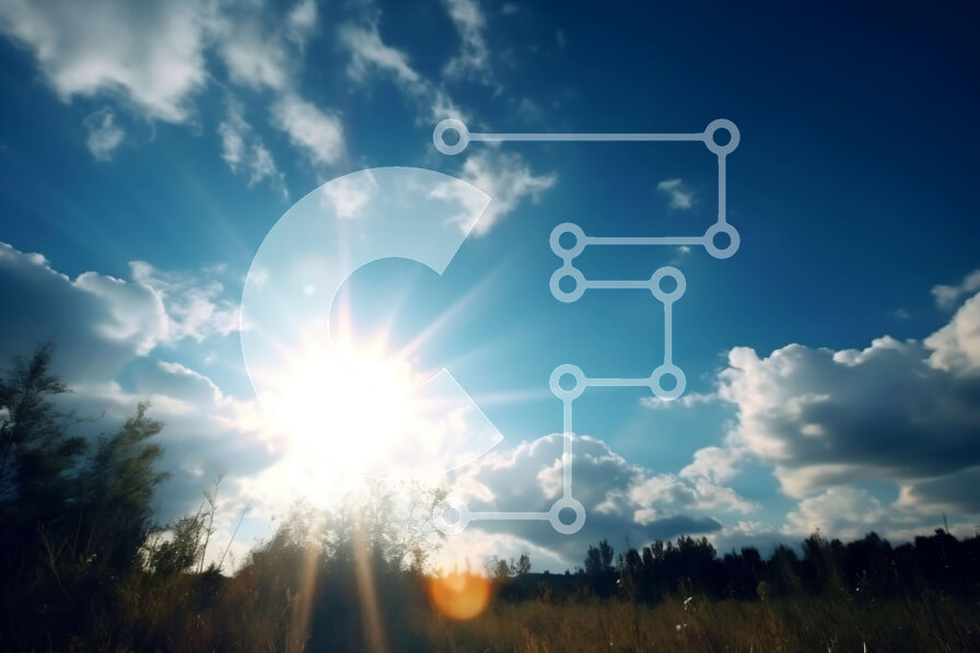 Intra Συλλεκτικό Ξύλινο Παζλ Plywood  4mm - Εκπληκτική εικόνα ενός καθαρού μπλε ουρανού με έναν λαμπερό ήλιο και χνουδωτά σύννεφα Σε Ξύλινο Κουτί - Διαστάσεις: 10x10 cm – 25 κομμάτια