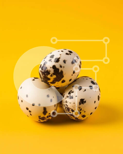 Σετ των 2 Intra Συλλεκτικό Ξύλινο Παζλ Plywood  4mm - Επισημασμένα δαλματικά αυγά σε κίτρινο φόντο Σε Ξύλινο Κουτί - Διαστάσεις: 10x10 cm – 25 κομμάτια