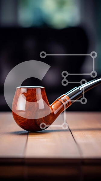 Intra Συλλεκτικό Ξύλινο Παζλ Plywood  4mm - Καλοσυντηρημένος ξύλινος σωλήνας στο τραπέζι Σε Ξύλινο Κουτί - Διαστάσεις: 10x10 cm – 25 κομμάτια