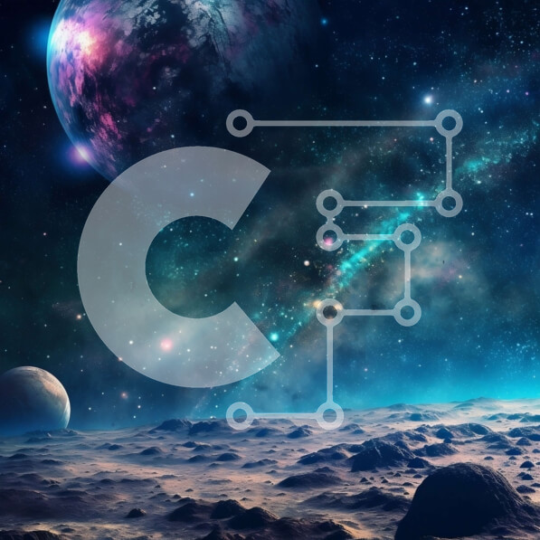 Intra Συλλεκτικό Ξύλινο Παζλ Plywood  4mm - Εκπληκτική θέα του Πολύχρωμου Γαλαξία με αστέρια και πλανήτες Σε Ξύλινο Κουτί - Διαστάσεις: 10x10 cm – 25 κομμάτια