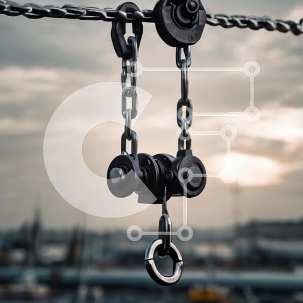 Intra Συλλεκτικό Ξύλινο Παζλ Plywood  4mm - Βιομηχανική αλυσίδα για τη μεταφορά φορτίου ή την παροχή ασφάλειας Σε Ξύλινο Κουτί - Διαστάσεις Puzzle: 10x10 cm – 25 κομμάτια