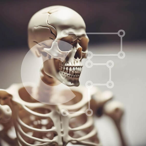 Intra Συλλεκτικό Ξύλινο Παζλ Plywood  4mm - Skeleton Model for Puzzle με Θέμα την Ιατρική Research and Puzzle με Θέμα Εκπαίδευση Σε Ξύλινο Κουτί - Διαστάσεις Puzzle: 10x10 cm – 25 κομμάτια