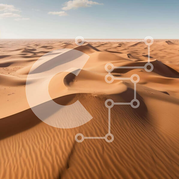 Intra Συλλεκτικό Ξύλινο Παζλ Plywood  4mm - Τοπίο της ερήμου με αμμόλοφους και αεροπλάνο που πετά από πάνω Σε Ξύλινο Κουτί - Διαστάσεις: 10x10 cm – 25 κομμάτια