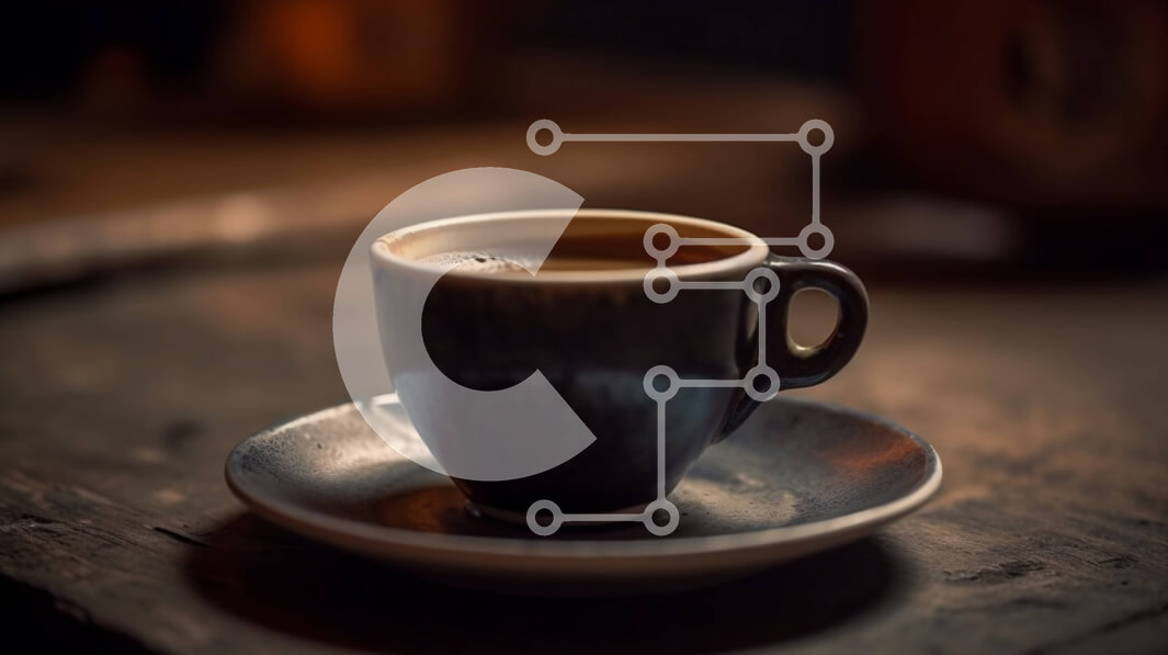 Σετ των 2 Intra Συλλεκτικό Ξύλινο Παζλ Plywood  4mm - Απλό αλλά κομψό φλιτζάνι καφέ και πιατάκι σε ξύλινο τραπέζι Σε Ξύλινο Κουτί - Διαστάσεις: 10x10 cm – 25 κομμάτια