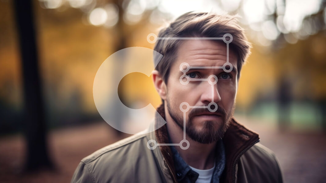 Intra Συλλεκτικό Ξύλινο Παζλ Plywood  4mm - Σοβαρό πορτρέτο ενός άνδρα με σακάκι και γενειάδα Σε Ξύλινο Κουτί - Διαστάσεις Puzzle: 10x10 cm – 25 κομμάτια