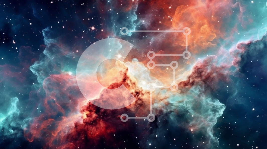 Intra Συλλεκτικό Ξύλινο Παζλ Plywood  4mm - Όμορφη εικόνα ενός λαμπερού νεφελώματος στο διάστημα Σε Ξύλινο Κουτί - Διαστάσεις Puzzle: 10x10 cm – 25 κομμάτια