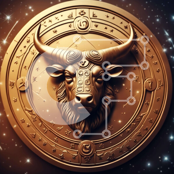 Intra Συλλεκτικό Ξύλινο Παζλ Plywood  4mm - Κέρμα Golden Ox που συμβολίζει το ζώδιο του Ζυγού Σε Ξύλινο Κουτί - Διαστάσεις Puzzle: 10x10 cm – 25 κομμάτια