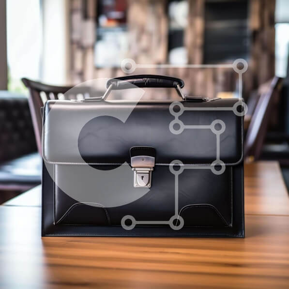 Intra Συλλεκτικό Ξύλινο Παζλ Plywood  4mm - Μαύρος χαρτοφύλακας σε δρύινο ξύλινο τραπέζι σε εστιατόριο ή μπαρ Σε Ξύλινο Κουτί - Διαστάσεις: 10x10 cm – 25 κομμάτια