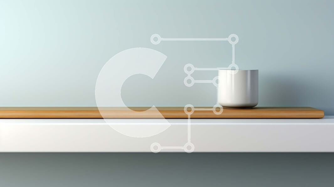 Intra Συλλεκτικό Ξύλινο Παζλ Plywood  4mm - Λευκό βάζο σε ξύλινο ράφι σε γαλάζιο τοίχο Σε Ξύλινο Κουτί - Διαστάσεις Puzzle: 10x10 cm – 25 κομμάτια