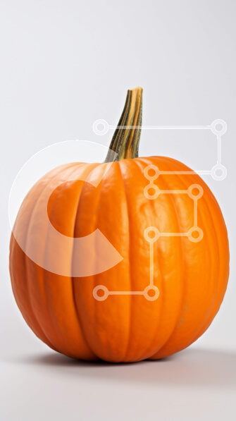 Σετ των 2 Intra Συλλεκτικό Ξύλινο Παζλ Plywood  4mm - Ζωντανή εικόνα κολοκύθας Σε Ξύλινο Κουτί - Διαστάσεις: 10x10 cm – 25 κομμάτια