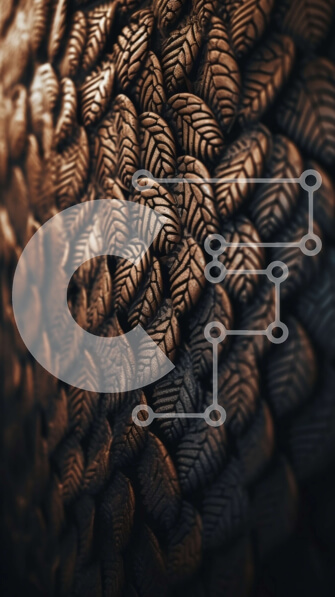 Σετ των 2 Intra Συλλεκτικό Ξύλινο Παζλ Plywood  4mm - Λαμπερά και συμμετρικά λέπια κοιλιάς φιδιού Σε Ξύλινο Κουτί - Διαστάσεις: 10x10 cm – 25 κομμάτια