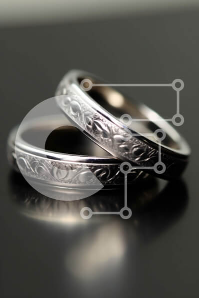 Intra Συλλεκτικό Ξύλινο Παζλ Plywood  4mm - Όμορφη εικόνα περίπλοκων λουλουδιών βέρες Σε Ξύλινο Κουτί - Διαστάσεις Puzzle: 10x10 cm – 25 κομμάτια