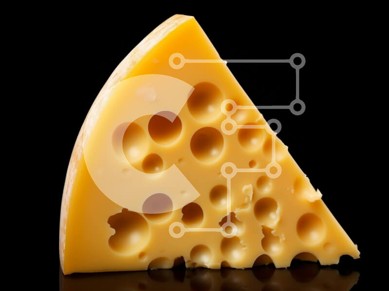 Σετ των 2 Intra Συλλεκτικό Ξύλινο Παζλ Plywood  4mm - Τυρί με τρύπες Σε Ξύλινο Κουτί - Διαστάσεις: 10x10 cm – 25 κομμάτια