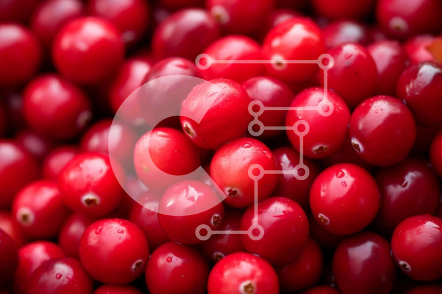 Σετ των 2 Intra Συλλεκτικό Ξύλινο Παζλ Plywood  4mm - Σωρός από κόκκινα βακκίνια Σε Ξύλινο Κουτί - Διαστάσεις: 10x10 cm – 25 κομμάτια