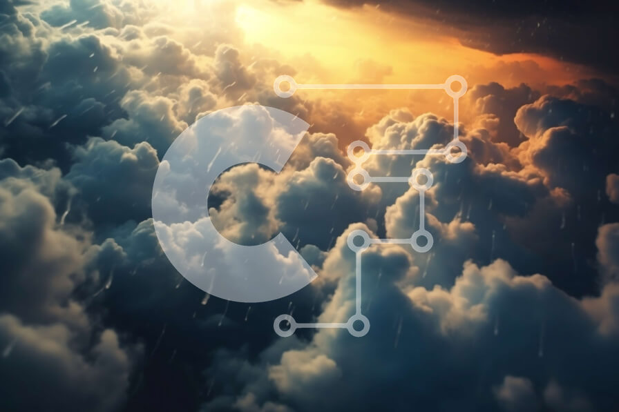 Intra Συλλεκτικό Ξύλινο Παζλ Plywood  4mm - Δραματικό ηλιοβασίλεμα με σύννεφα και βροχή Σε Ξύλινο Κουτί - Διαστάσεις Puzzle: 10x10 cm – 25 κομμάτια