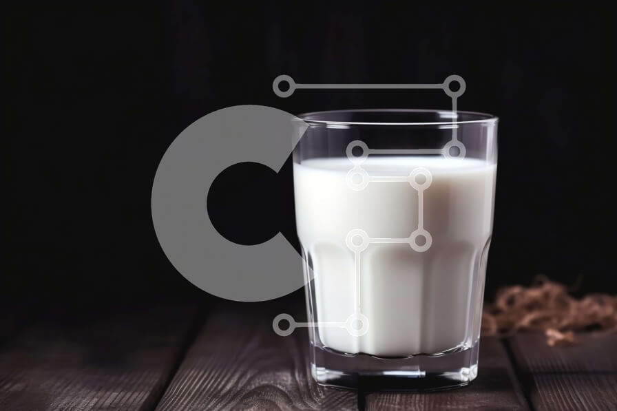 Intra Συλλεκτικό Ξύλινο Παζλ Plywood  4mm - Ποτήρι γάλα σε ξύλινο τραπέζι Σε Ξύλινο Κουτί - Διαστάσεις Puzzle: 10x10 cm – 25 κομμάτια