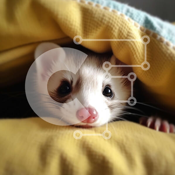 Intra Συλλεκτικό Ξύλινο Παζλ Plywood  4mm - Αξιολάτρευτο κουνάβι που κρυφοκοιτάζει από το Under Blanket Σε Ξύλινο Κουτί - Διαστάσεις: 10x10 cm – 25 κομμάτια