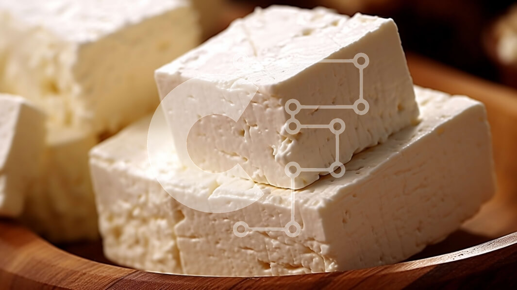 Σετ των 2 Intra Συλλεκτικό Ξύλινο Παζλ Plywood  4mm - Καταπληκτική εικόνα από φέτες λευκού τυριού σε ένα ξύλινο μπολ Σε Ξύλινο Κουτί - Διαστάσεις: 10x10 cm – 25 κομμάτια