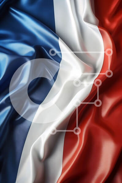 Intra Συλλεκτικό Ξύλινο Παζλ Plywood  4mm - Κοντινό πλάνο της κόκκινης, λευκής και μπλε σημαίας με την ασπίδα που κυματίζει στον άνεμο Σε Ξύλινο Κουτί - Διαστάσεις Puzzle: 10x10 cm – 25 κομμάτια