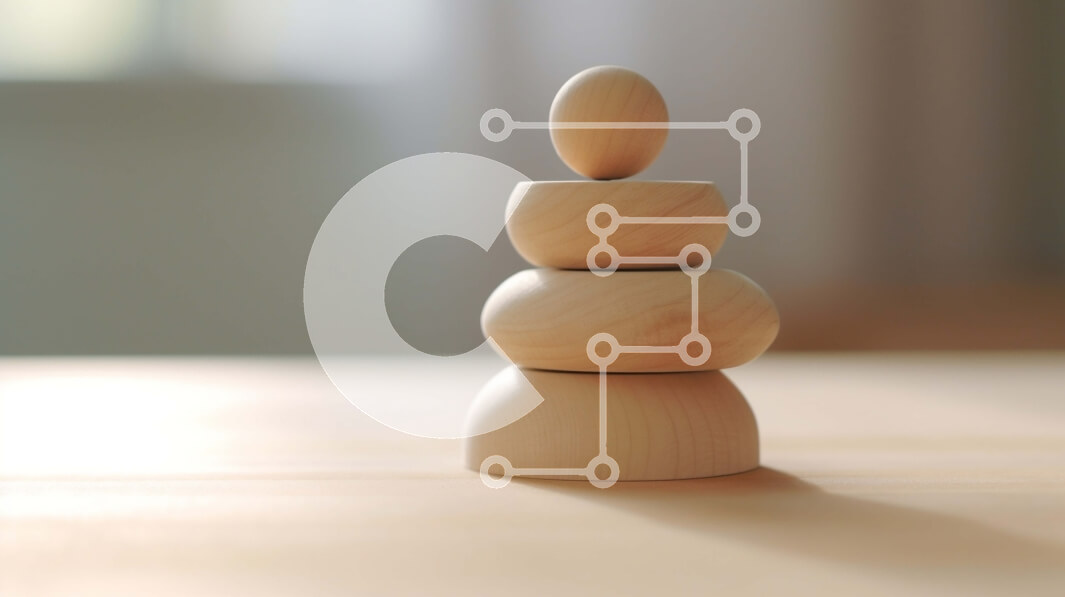 Intra Συλλεκτικό Ξύλινο Παζλ Plywood  4mm - Πυραμίδα ξύλινων μπλοκ στο τραπέζι Σε Ξύλινο Κουτί - Διαστάσεις: 10x10 cm – 25 κομμάτια