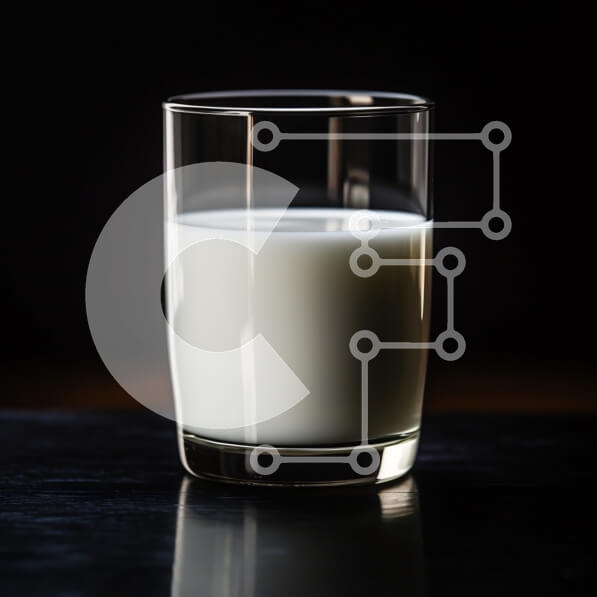 Σετ των 2 Intra Συλλεκτικό Ξύλινο Παζλ Plywood  4mm - Ποτήρι γάλα σε σκοτεινή επιφάνεια Σε Ξύλινο Κουτί - Διαστάσεις: 10x10 cm – 25 κομμάτια