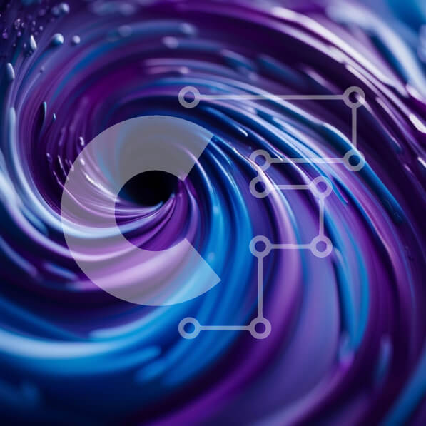 Intra Συλλεκτικό Ξύλινο Παζλ Plywood  4mm - Σαγηνευτική εικόνα μιας στροβιλιζόμενης δίνης σε ζωηρά χρώματα Σε Ξύλινο Κουτί - Διαστάσεις Puzzle: 10x10 cm – 25 κομμάτια