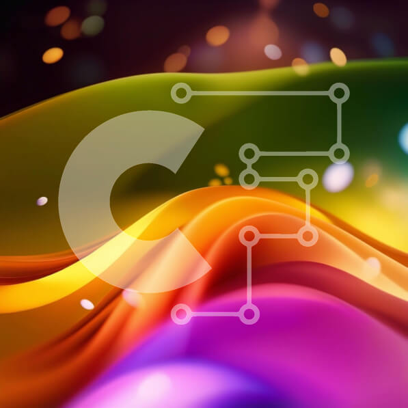 Intra Συλλεκτικό Ξύλινο Παζλ Plywood  4mm - Ζωντανό και δυναμικό αφηρημένο φόντο με πολύχρωμες στροβιλιζόμενες γραμμές Σε Ξύλινο Κουτί - Διαστάσεις Puzzle: 10x10 cm – 25 κομμάτια