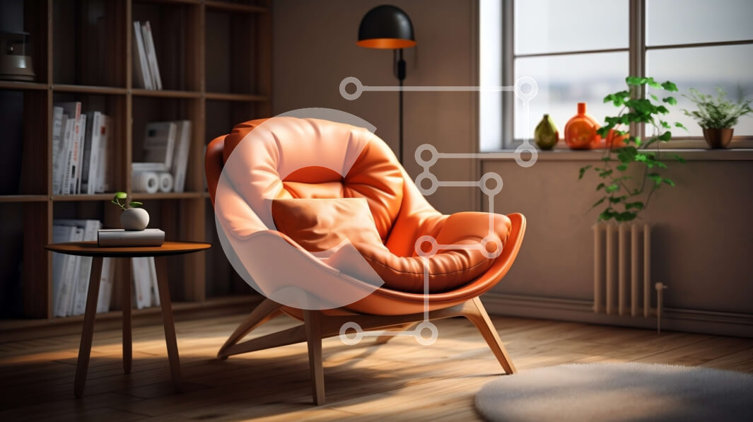 Intra Συλλεκτικό Ξύλινο Παζλ Plywood  4mm - Άνετο και καλά φωτισμένο μοντέρνο σαλόνι Σε Ξύλινο Κουτί - Διαστάσεις Puzzle: 10x10 cm – 25 κομμάτια