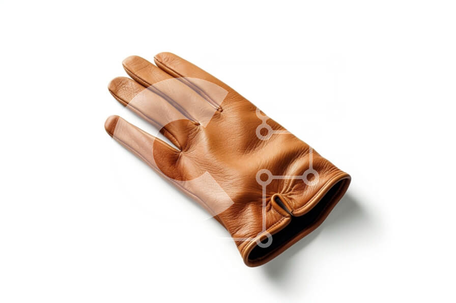 Intra Συλλεκτικό Ξύλινο Παζλ Plywood  4mm - Κομψό καφέ δερμάτινο γάντι με λεπτομέρεια με φερμουάρ Σε Ξύλινο Κουτί - Διαστάσεις Puzzle: 10x10 cm – 25 κομμάτια